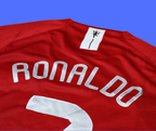 Manchester United 2008 Manga Larga Ronaldo 2008