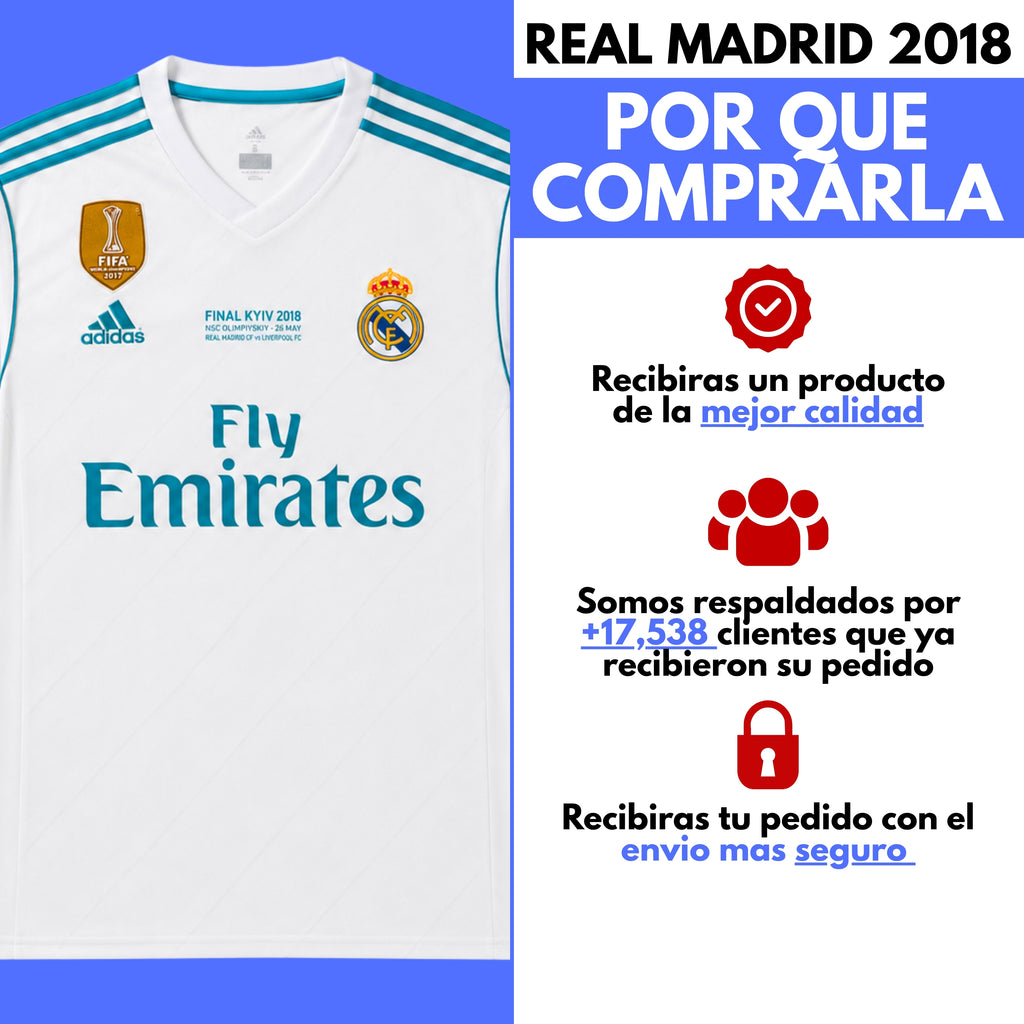 Real Madrid 2018 Manga Larga Ronaldo